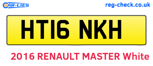 HT16NKH are the vehicle registration plates.