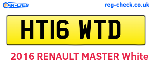 HT16WTD are the vehicle registration plates.