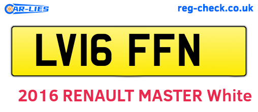 LV16FFN are the vehicle registration plates.