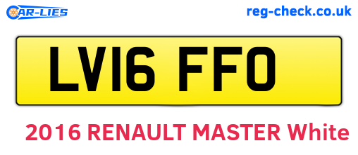 LV16FFO are the vehicle registration plates.
