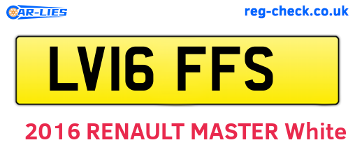 LV16FFS are the vehicle registration plates.