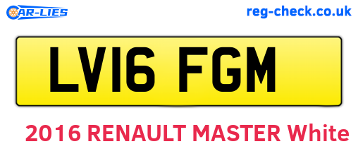 LV16FGM are the vehicle registration plates.
