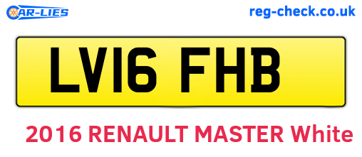 LV16FHB are the vehicle registration plates.
