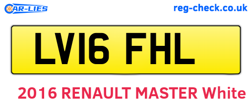 LV16FHL are the vehicle registration plates.