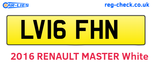 LV16FHN are the vehicle registration plates.