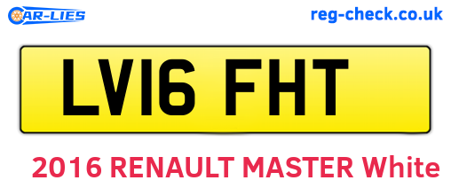 LV16FHT are the vehicle registration plates.