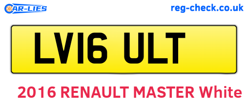 LV16ULT are the vehicle registration plates.