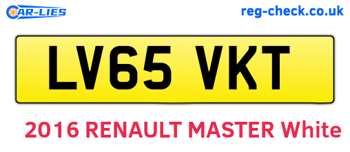 LV65VKT are the vehicle registration plates.