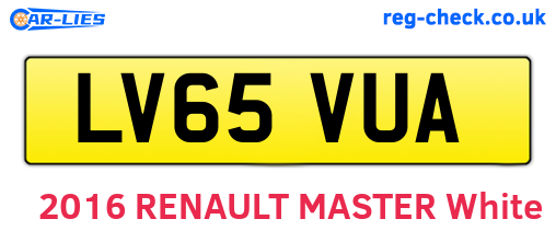 LV65VUA are the vehicle registration plates.