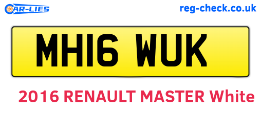 MH16WUK are the vehicle registration plates.