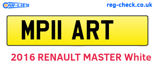 MP11ART are the vehicle registration plates.