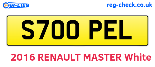 S700PEL are the vehicle registration plates.