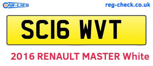 SC16WVT are the vehicle registration plates.