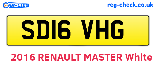 SD16VHG are the vehicle registration plates.