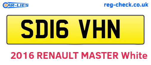 SD16VHN are the vehicle registration plates.