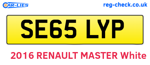 SE65LYP are the vehicle registration plates.