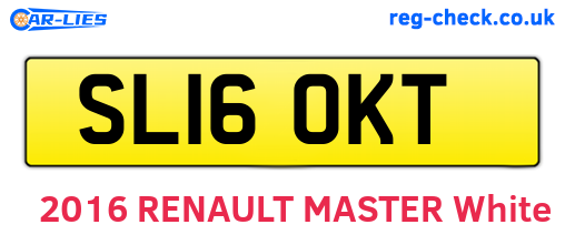 SL16OKT are the vehicle registration plates.