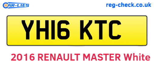 YH16KTC are the vehicle registration plates.