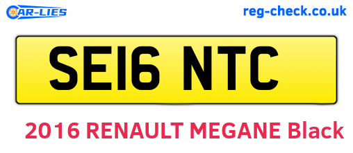 SE16NTC are the vehicle registration plates.