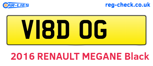 V18DOG are the vehicle registration plates.