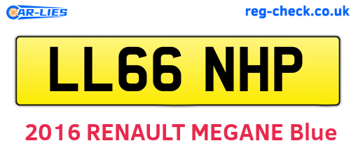 LL66NHP are the vehicle registration plates.