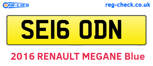 SE16ODN are the vehicle registration plates.