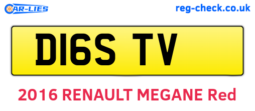 D16STV are the vehicle registration plates.