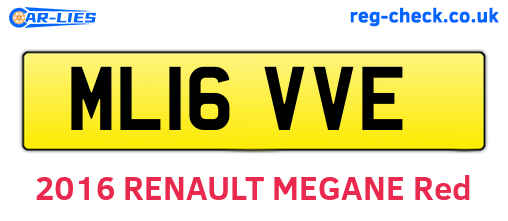 ML16VVE are the vehicle registration plates.