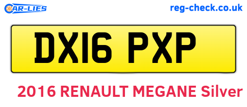 DX16PXP are the vehicle registration plates.
