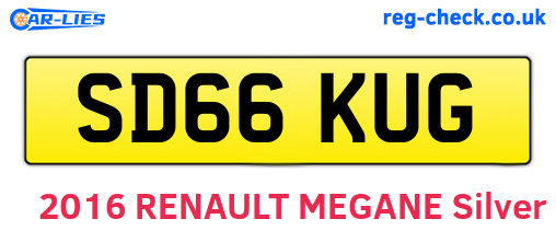 SD66KUG are the vehicle registration plates.