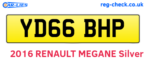 YD66BHP are the vehicle registration plates.