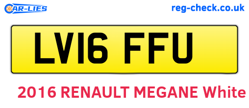 LV16FFU are the vehicle registration plates.