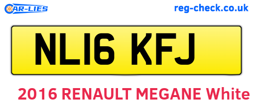 NL16KFJ are the vehicle registration plates.