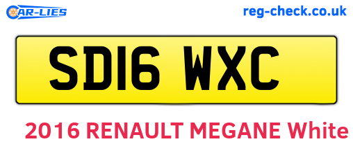 SD16WXC are the vehicle registration plates.