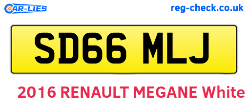 SD66MLJ are the vehicle registration plates.