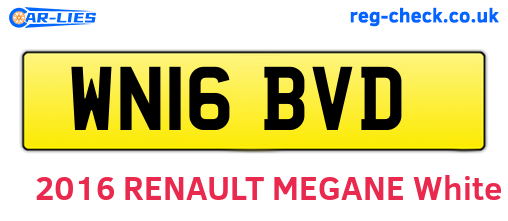 WN16BVD are the vehicle registration plates.