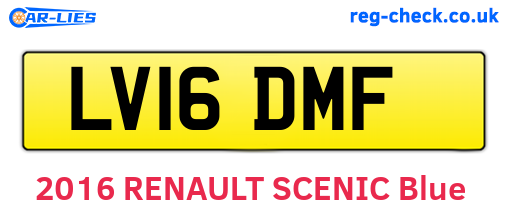LV16DMF are the vehicle registration plates.