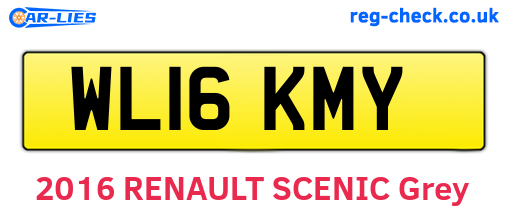 WL16KMY are the vehicle registration plates.