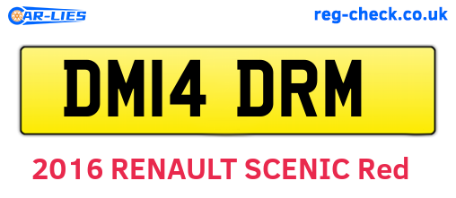 DM14DRM are the vehicle registration plates.