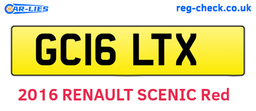 GC16LTX are the vehicle registration plates.