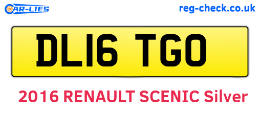 DL16TGO are the vehicle registration plates.