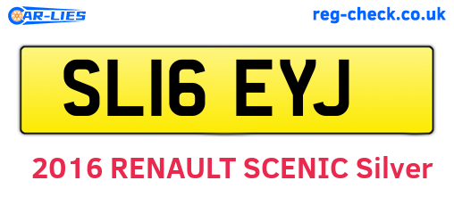 SL16EYJ are the vehicle registration plates.