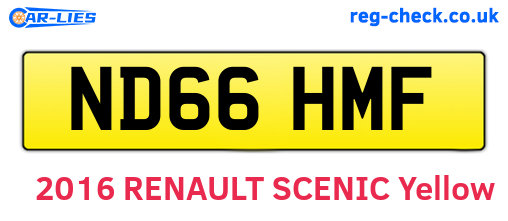 ND66HMF are the vehicle registration plates.