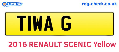 T1WAG are the vehicle registration plates.