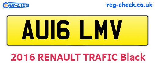 AU16LMV are the vehicle registration plates.