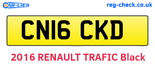 CN16CKD are the vehicle registration plates.