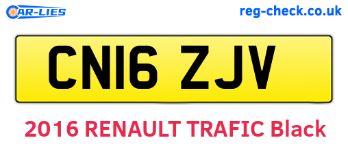 CN16ZJV are the vehicle registration plates.
