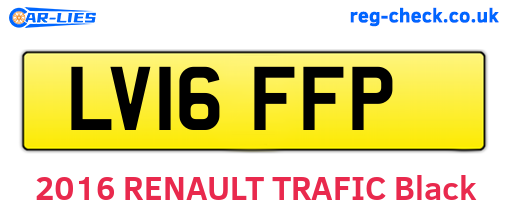 LV16FFP are the vehicle registration plates.