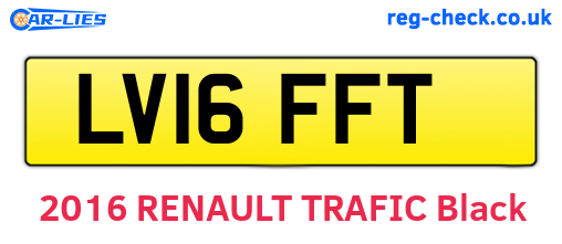 LV16FFT are the vehicle registration plates.