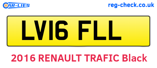 LV16FLL are the vehicle registration plates.